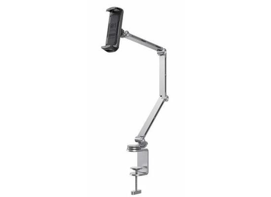 RTAKO T01-Flat Stand 360° Rotating Alloy Arm Mount Universal 4-13" Holder - Gray
